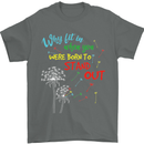 Born to Stand Out Autistic Autism ASD Mens T-Shirt Cotton Gildan Charcoal