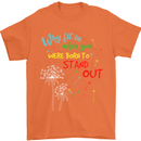 Born to Stand Out Autistic Autism ASD Mens T-Shirt Cotton Gildan Orange