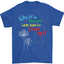 Born to Stand Out Autistic Autism ASD Mens T-Shirt Cotton Gildan Royal Blue