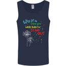 Born to Stand Out Autistic Autism ASD Mens Vest Tank Top Navy Blue