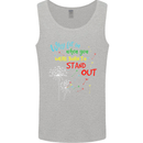 Born to Stand Out Autistic Autism ASD Mens Vest Tank Top Sports Grey