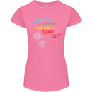 Born to Stand Out Autistic Autism ASD Womens Petite Cut T-Shirt Azalea