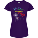 Born to Stand Out Autistic Autism ASD Womens Petite Cut T-Shirt Purple