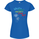 Born to Stand Out Autistic Autism ASD Womens Petite Cut T-Shirt Royal Blue
