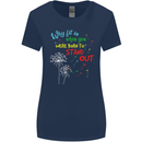 Born to Stand Out Autistic Autism ASD Womens Wider Cut T-Shirt Navy Blue