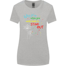 Born to Stand Out Autistic Autism ASD Womens Wider Cut T-Shirt Sports Grey