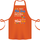 Boy Calls Me Mimi Autistic Autism Awareness Cotton Apron 100% Organic Orange