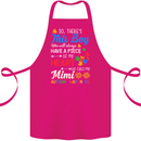 Boy Calls Me Mimi Autistic Autism Awareness Cotton Apron 100% Organic Pink
