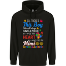 Boy Calls Me Mimi Autistic Autism Awareness Mens 80% Cotton Hoodie Black