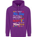 Boy Calls Me Mimi Autistic Autism Awareness Mens 80% Cotton Hoodie Purple