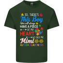 Boy Calls Me Mimi Autistic Autism Awareness Mens Cotton T-Shirt Tee Top Forest Green