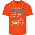Boy Calls Me Mimi Autistic Autism Awareness Mens Cotton T-Shirt Tee Top Orange