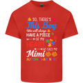 Boy Calls Me Mimi Autistic Autism Awareness Mens Cotton T-Shirt Tee Top Red