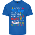 Boy Calls Me Mimi Autistic Autism Awareness Mens Cotton T-Shirt Tee Top Royal Blue