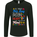Boy Calls Me Mimi Autistic Autism Awareness Mens Long Sleeve T-Shirt Black