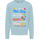 Boy Calls Me Mimi Autistic Autism Awareness Mens Sweatshirt Jumper Light Blue