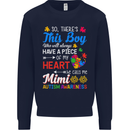 Boy Calls Me Mimi Autistic Autism Awareness Mens Sweatshirt Jumper Navy Blue