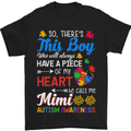 Boy Calls Me Mimi Autistic Autism Awareness Mens T-Shirt Cotton Gildan Black