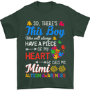 Boy Calls Me Mimi Autistic Autism Awareness Mens T-Shirt Cotton Gildan Forest Green