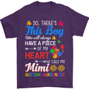 Boy Calls Me Mimi Autistic Autism Awareness Mens T-Shirt Cotton Gildan Purple