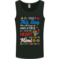 Boy Calls Me Mimi Autistic Autism Awareness Mens Vest Tank Top Black