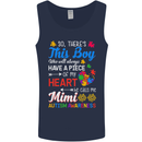 Boy Calls Me Mimi Autistic Autism Awareness Mens Vest Tank Top Navy Blue