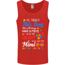 Boy Calls Me Mimi Autistic Autism Awareness Mens Vest Tank Top Red