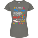 Boy Calls Me Mimi Autistic Autism Awareness Womens Petite Cut T-Shirt Charcoal