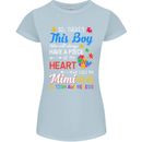 Boy Calls Me Mimi Autistic Autism Awareness Womens Petite Cut T-Shirt Light Blue