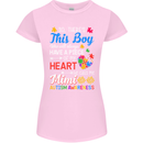 Boy Calls Me Mimi Autistic Autism Awareness Womens Petite Cut T-Shirt Light Pink
