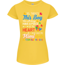 Boy Calls Me Mimi Autistic Autism Awareness Womens Petite Cut T-Shirt Yellow