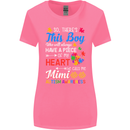 Boy Calls Me Mimi Autistic Autism Awareness Womens Wider Cut T-Shirt Azalea