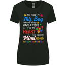 Boy Calls Me Mimi Autistic Autism Awareness Womens Wider Cut T-Shirt Black