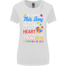 Boy Calls Me Mimi Autistic Autism Awareness Womens Wider Cut T-Shirt White