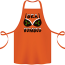 Bra Humbug Holly Funny Christmas Xmas Cotton Apron 100% Organic Orange