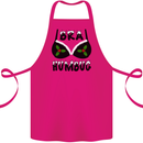 Bra Humbug Holly Funny Christmas Xmas Cotton Apron 100% Organic Pink