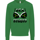 Bra Humbug Holly Funny Christmas Xmas Kids Sweatshirt Jumper Irish Green