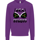 Bra Humbug Holly Funny Christmas Xmas Kids Sweatshirt Jumper Purple