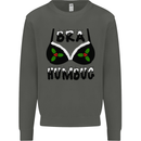 Bra Humbug Holly Funny Christmas Xmas Kids Sweatshirt Jumper Storm Grey