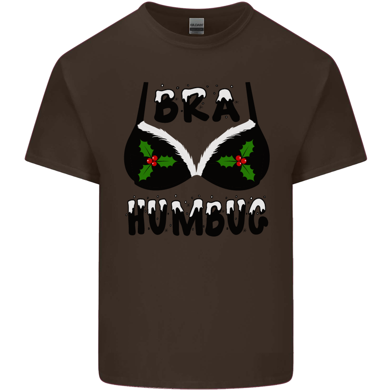 Bra Humbug Holly Funny Christmas Xmas Kids T-Shirt Childrens Chocolate
