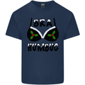 Bra Humbug Holly Funny Christmas Xmas Kids T-Shirt Childrens Navy Blue