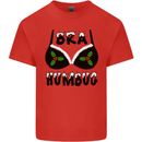 Bra Humbug Holly Funny Christmas Xmas Kids T-Shirt Childrens Red