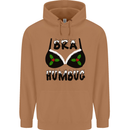 Bra Humbug Holly Funny Christmas Xmas Mens 80% Cotton Hoodie Caramel Latte