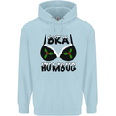 Bra Humbug Holly Funny Christmas Xmas Mens 80% Cotton Hoodie Light Blue
