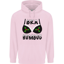 Bra Humbug Holly Funny Christmas Xmas Mens 80% Cotton Hoodie Light Pink
