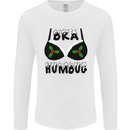 Bra Humbug Holly Funny Christmas Xmas Mens Long Sleeve T-Shirt White