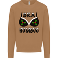 Bra Humbug Holly Funny Christmas Xmas Mens Sweatshirt Jumper Caramel Latte