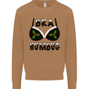Bra Humbug Holly Funny Christmas Xmas Mens Sweatshirt Jumper Caramel Latte
