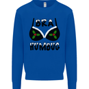 Bra Humbug Holly Funny Christmas Xmas Mens Sweatshirt Jumper Royal Blue