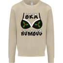 Bra Humbug Holly Funny Christmas Xmas Mens Sweatshirt Jumper Sand